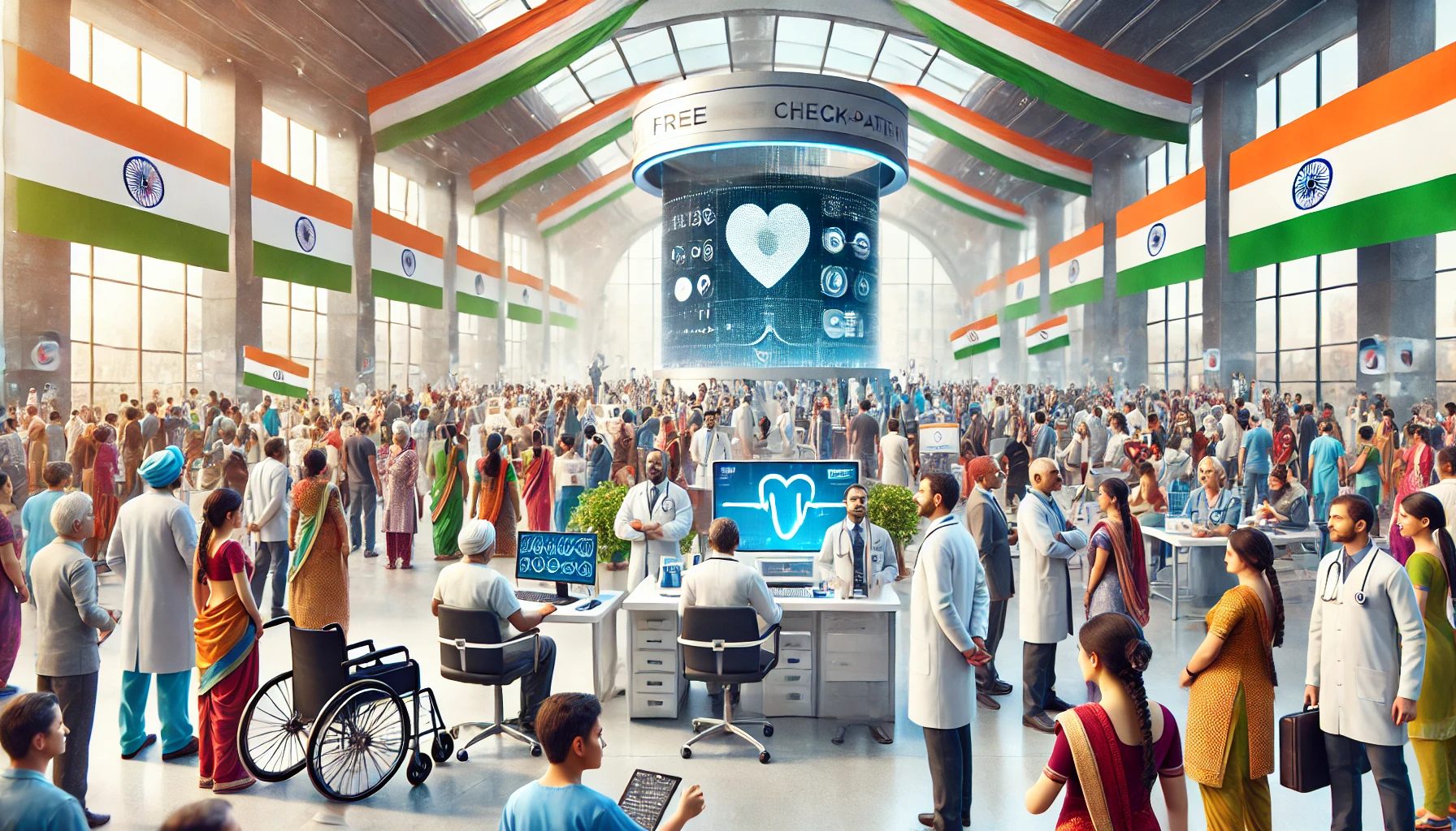 भारत ने शुरू किया दुनिया का सबसे बड़ा मुफ्त स्वास्थ्य जांच अभियान